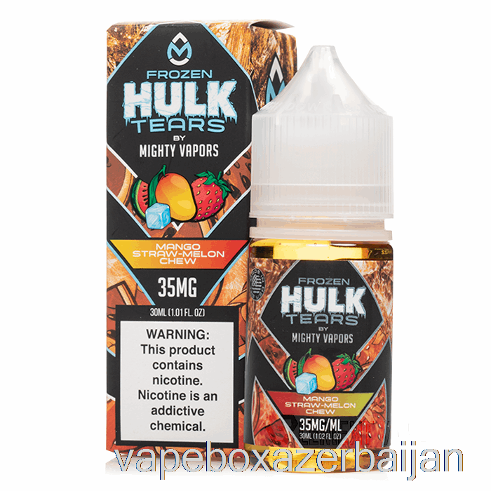 Vape Azerbaijan Frozen Mango Straw Melon Chew - Hulk Tears Salts - 30mL 35mg